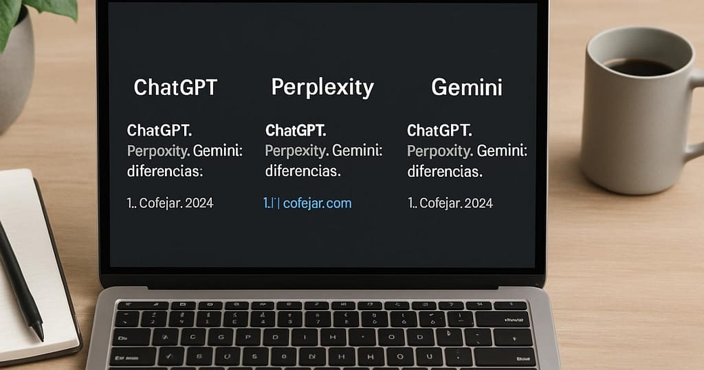 Cómo citan las fuentes ChatGPT, Perplexity y Gemini: diferencias